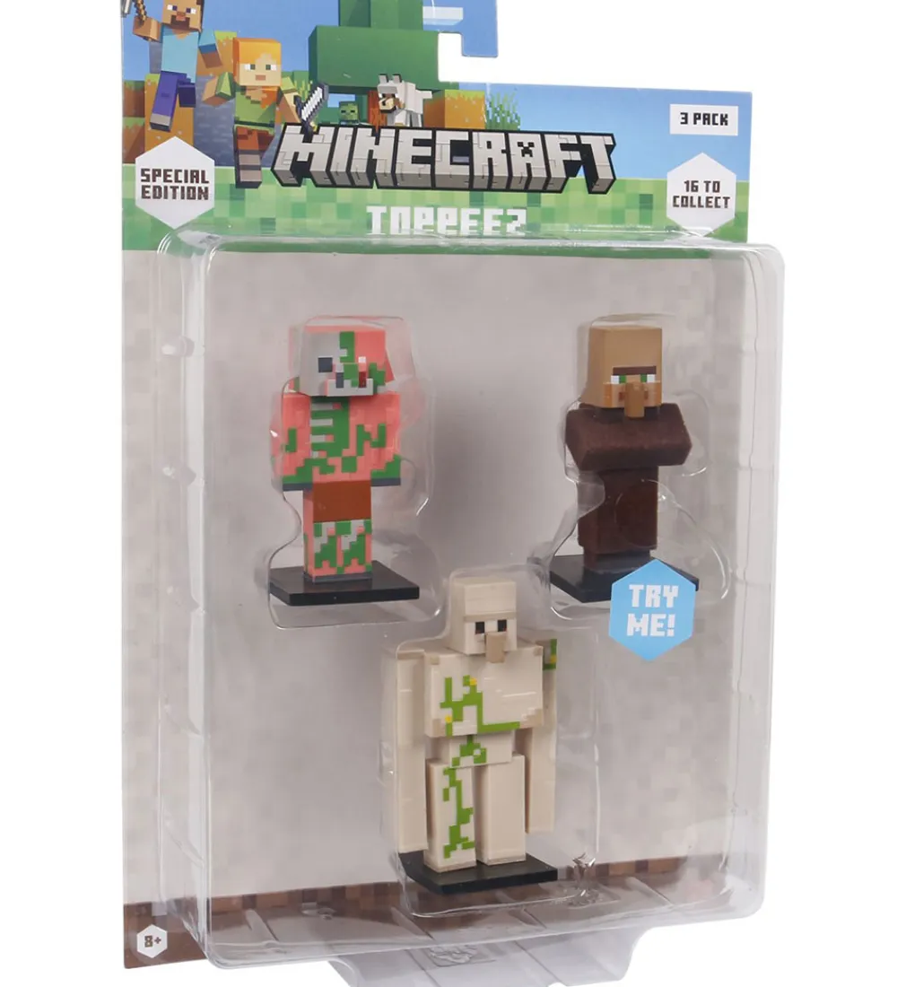 Minecraft Figurer>Legetøjsfigurer - 3D Special Edition - 3-pak