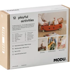 MODU Motorisk Legetøj>Baby Motoriksæt - 10 Dele - Deep Blue/Sky Blue