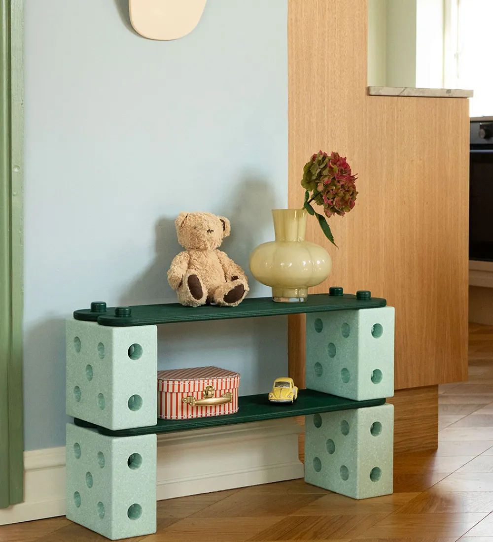 MODU Babylegetøj|Konstruktionslegetøj>Balancebane - 17 Dele - Ocean Mint/Forest Green