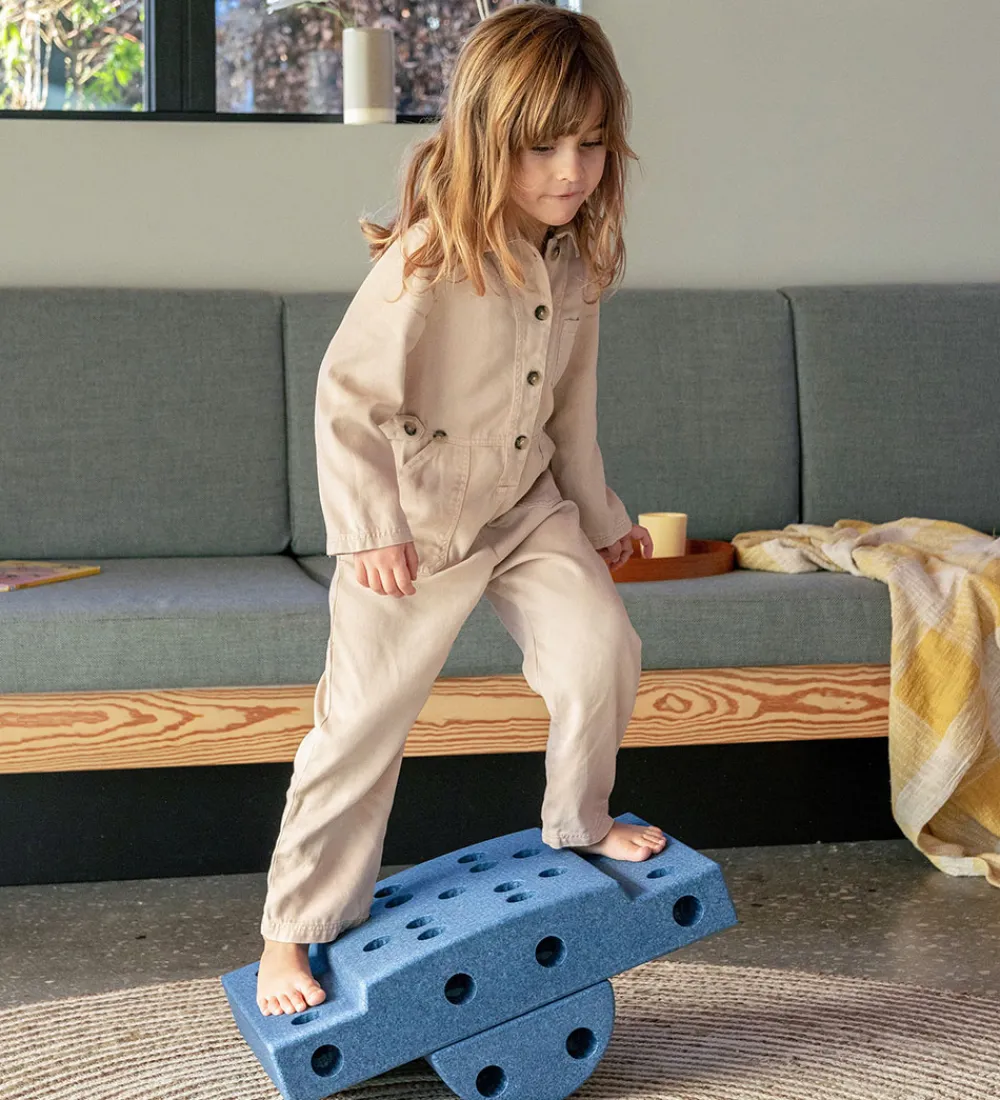 MODU Tumledyr|Motorisk Legetøj>Curiosity Sæt - 14 Dele - 50x30x20 cm - Deep Blue/Sky Blue