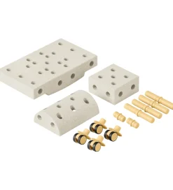 MODU Motorisk Legetøj|Babylegetøj>Curiosity Sæt - 14 Dele - 50x30x20 cm - Sand Grey/Honey Yel