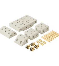 MODU Tumledyr|Motorisk Legetøj>Explorer Sæt - 20 Dele - 55x40x20 cm - Sand Grey/Honey Yell