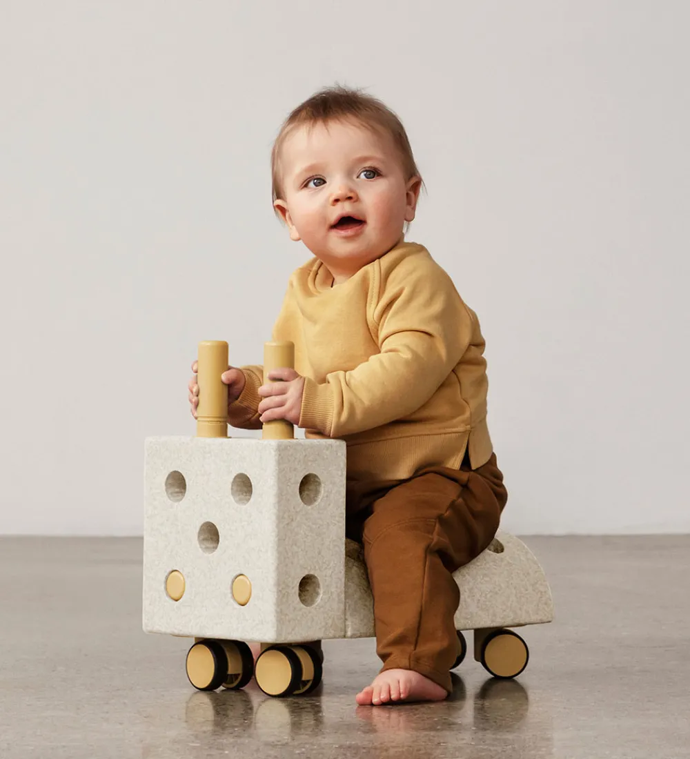 MODU Tumledyr|Motorisk Legetøj>Gåvogn - Tiny Ride - 10 Dele - 40x20x36 cm - Sand Grey/Hone