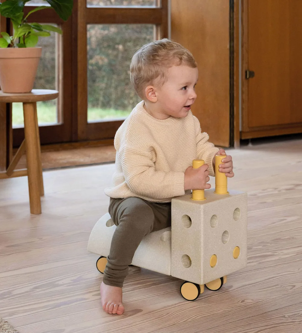 MODU Tumledyr|Motorisk Legetøj>Gåvogn - Tiny Ride - 10 Dele - 40x20x36 cm - Sand Grey/Hone