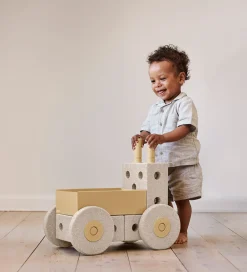 MODU Tumledyr|Motorisk Legetøj>Gåvogn 3-i-1 - 48x27x44 cm - Sand Grey/Honey Yellow