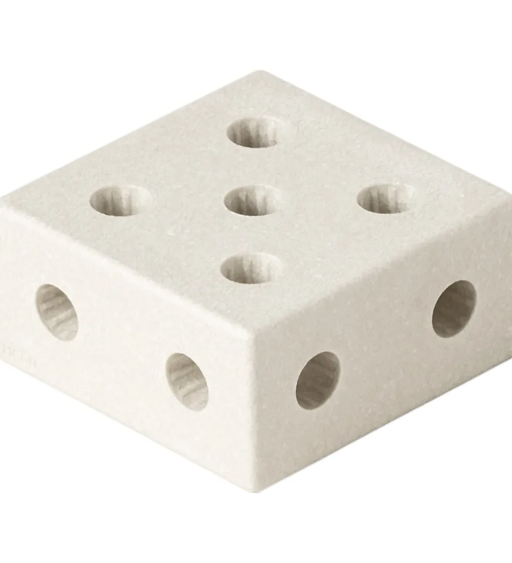 MODU Tumledyr|Motorisk Legetøj>Klods Firkant - 20x20x10 cm - Sand Grey