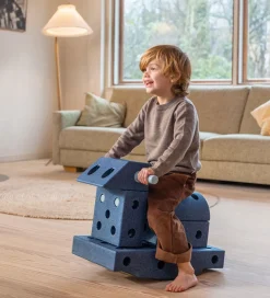 MODU Aktivitetslegetøj|Motorisk Legetøj>Klods Firkant - 20x20x10 cm - Deep Blue