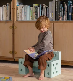 MODU Aktivitetslegetøj|Motorisk Legetøj>Klods Rund - 30x20x10 cm - Ocean Mint