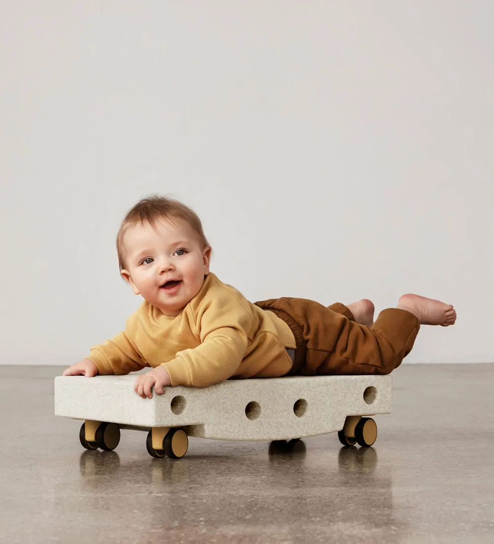 MODU Motorisk Legetøj|Babylegetøj>Rullebræt - 5 Dele - 50x30x12 cm - Sand Grey/Honey Yellow