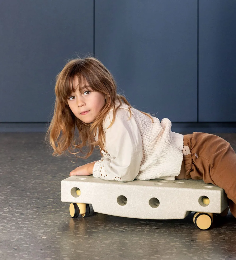 MODU Motorisk Legetøj|Babylegetøj>Rullebræt - 5 Dele - 50x30x12 cm - Sand Grey/Honey Yellow