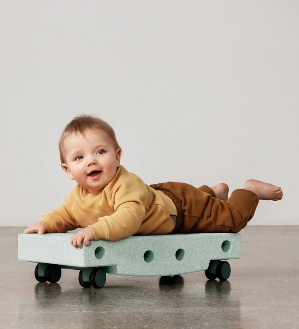 MODU Tumledyr|Motorisk Legetøj>Rullebræt - 5 Dele - 50x30x12 cm - Ocean Mint/Forest Green