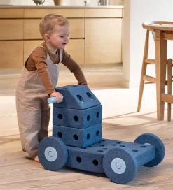 MODU Aktivitetslegetøj|Motorisk Legetøj>4x Foam Wheels - 4-pak - Deep Blue/Sky Blue