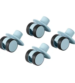 MODU Aktivitetslegetøj|Motorisk Legetøj>4x Swirly Wheels - 4-pak - Sky Blue