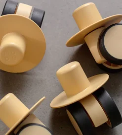 MODU Aktivitetslegetøj|Motorisk Legetøj>4x Swirly Wheels - 4-pak - Honey Yellow