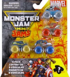 Monster Jam Biler, Tog Og Køretøjer>Biler - 1:87 - Mini - Marvel - 5-pak
