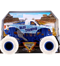 Monster Jam Biler, Tog Og Køretøjer>Collector Truck - 1:24 - Blue Thunder - Blå/Hvid