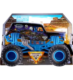 Monster Jam Biler, Tog Og Køretøjer>Collector Truck - 1:24 - Son-Uva Digger - Sort/Blå
