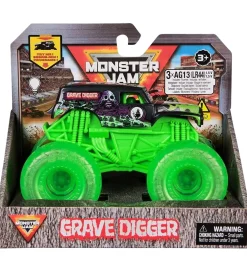 Monster Jam Biler, Tog Og Køretøjer>Truck - 1:43 - Light Up Wheels - Grave Digger