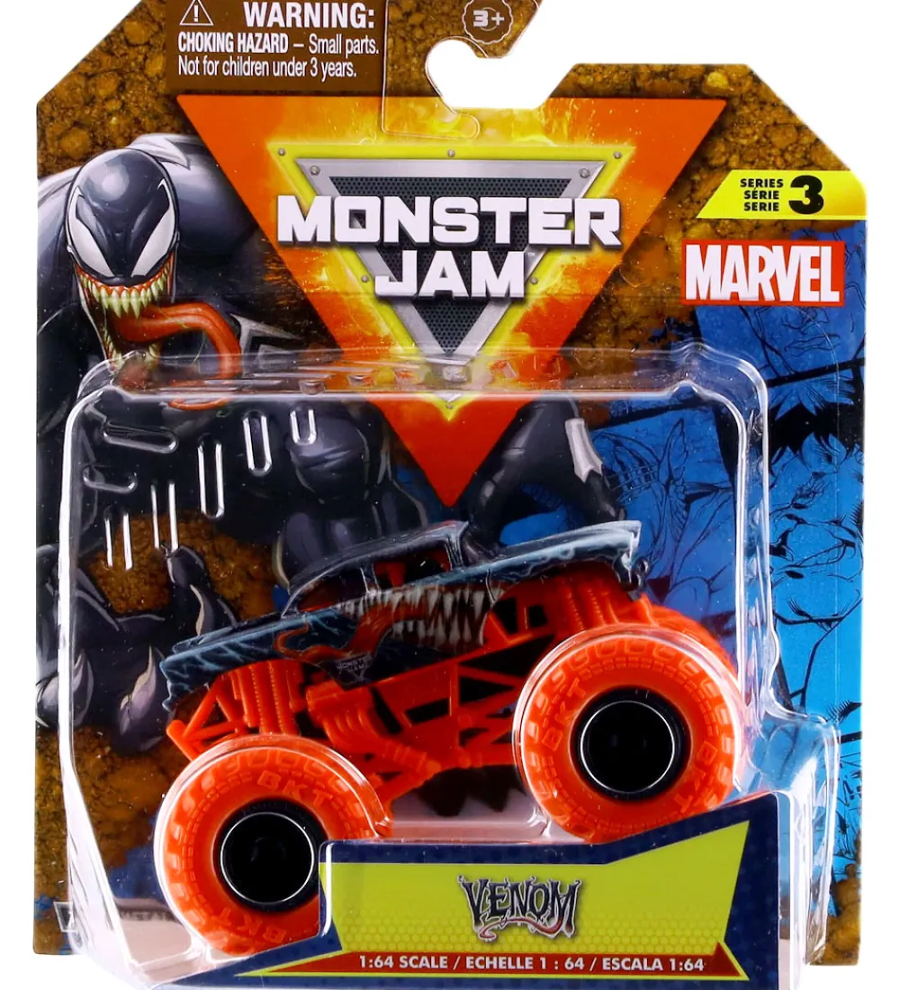 Monster Jam Biler, Tog Og Køretøjer>Truck - 1:64 - Marvel - Venom