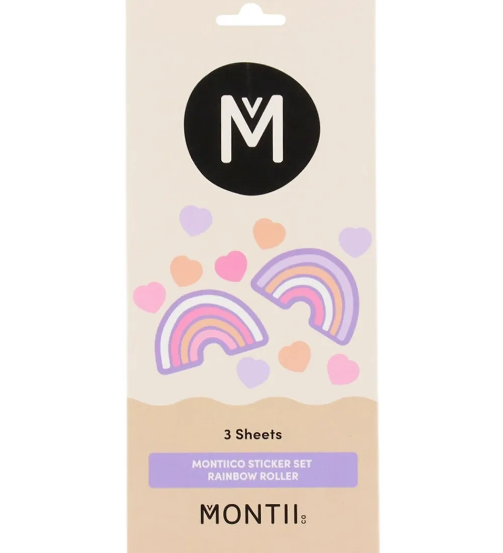 Montiico Kreativ Leg>Klistermærker - 3 ark - Rainbow Roller