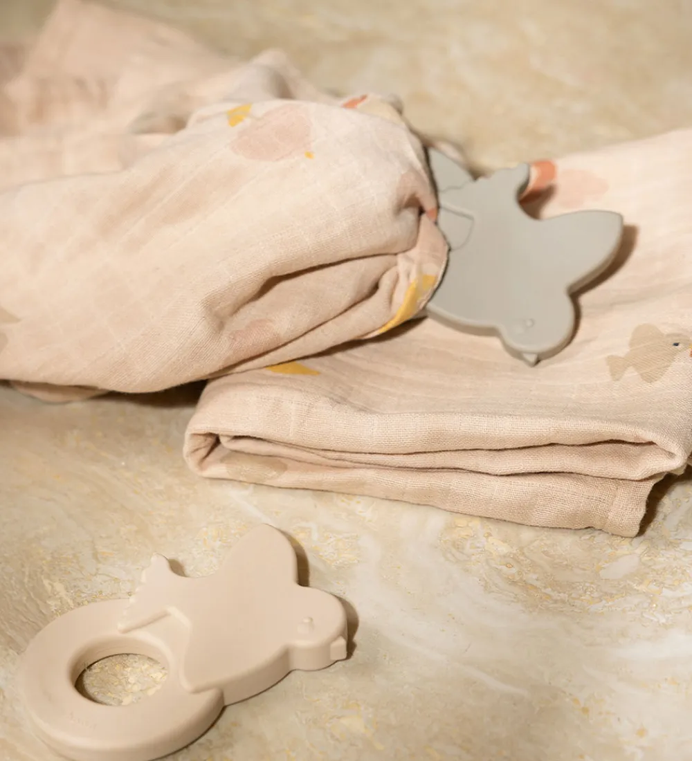 Moonboon Bideringe|Babylegetøj>Bidering - 2-pak - Rose Mix