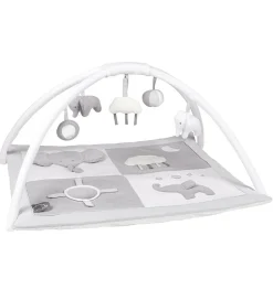 Nattou Aktivitetslegetøj|Legetæpper Og Legegulve>Aktivitetstæppe Tembo - 75x60 cm - Grå/Hvid