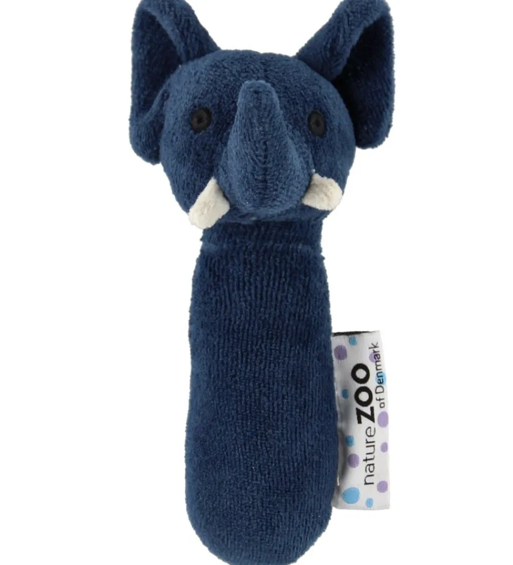 NatureZoo Gribelegetøj>Rangle - Elefant - Mørkeblå
