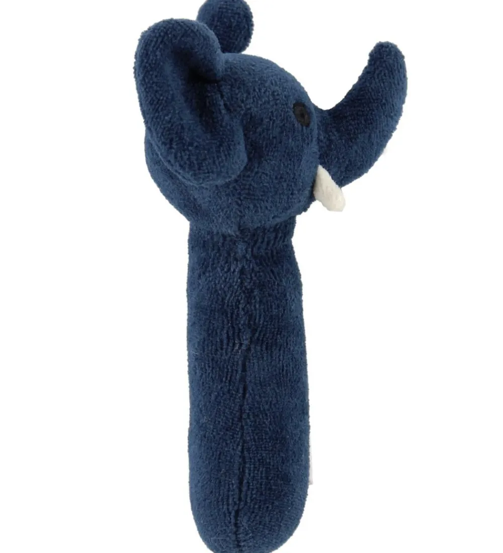 NatureZoo Gribelegetøj>Rangle - Elefant - Mørkeblå