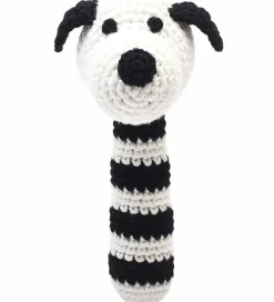 NatureZoo Gribelegetøj>Rangle - Hr. Hund - Sort/Hvid