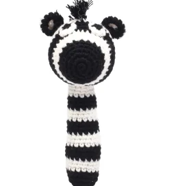 NatureZoo Gribelegetøj>Rangle - Hr. Zebra - Sort/Hvid