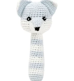 NatureZoo Gribelegetøj|Bamser>Rangle - Ræv - Babyblå