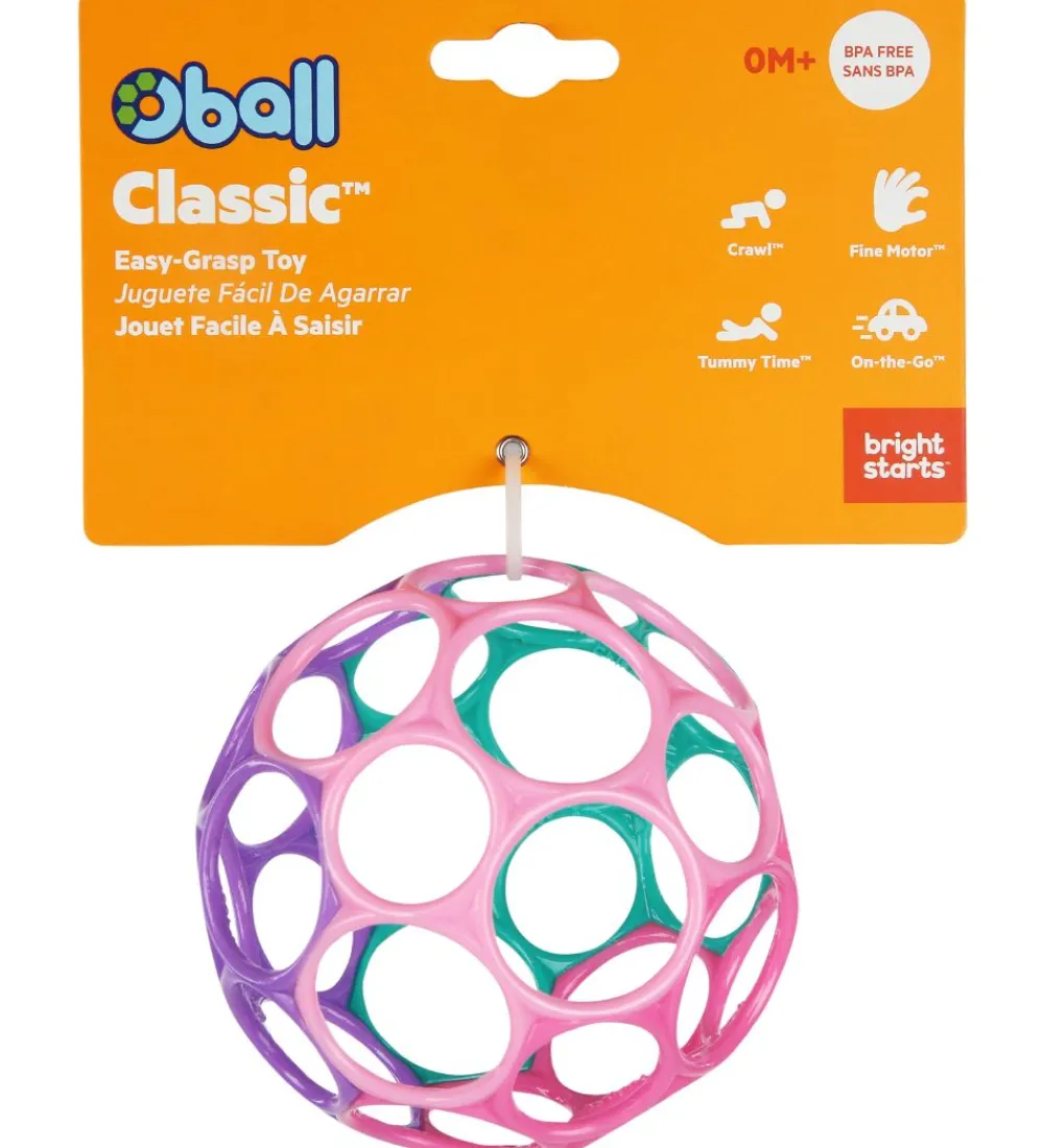 Oball Gribelegetøj|Bolde>Classic Bold - 8 cm - Rosa/Grøn/Lilla/Pink