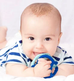 Ogobolli Bideringe>Bidebold - Gummi - Blå