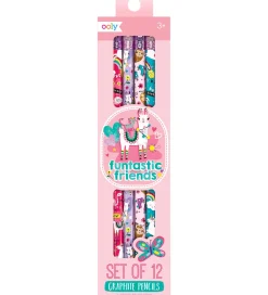Ooly Tuscher Og Farver>Blyanter - 12 stk - Graphite - Funtastic Friends