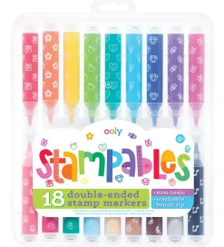 Ooly Tuscher Og Farver>Dobbeltsidede Tuscher - 18 stk - Stampables