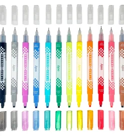 Ooly Tuscher Og Farver>Dobbeltsidede Tuscher - Stamp a Square - 12 stk