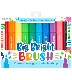Ooly Tuscher Og Farver>Jumbo Tusher - Big Bright Brush - 10 Stk - Multifarvet