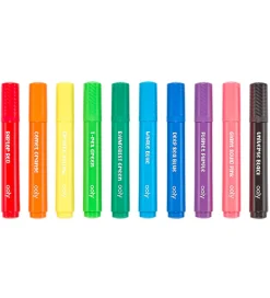 Ooly Tuscher Og Farver>Jumbo Tusher - Big Bright Brush - 10 Stk - Multifarvet