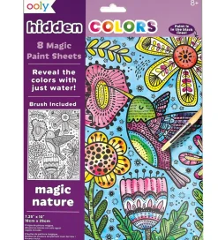 Ooly Malebog>Magiske Maleark - Hidden Colors - 8 Stk. - Magic Nature
