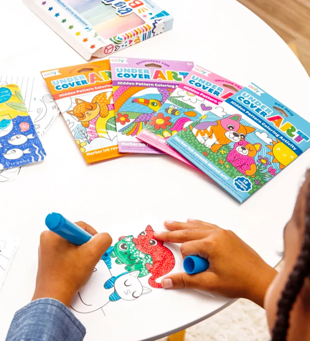 Ooly Bøger|Malebog>Maleark - Undercover Art - 12 Stk. - Dog Days