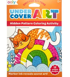 Ooly Bøger|Malebog>Maleark - Undercover Art - 12 Stk. - Smitten Kitten