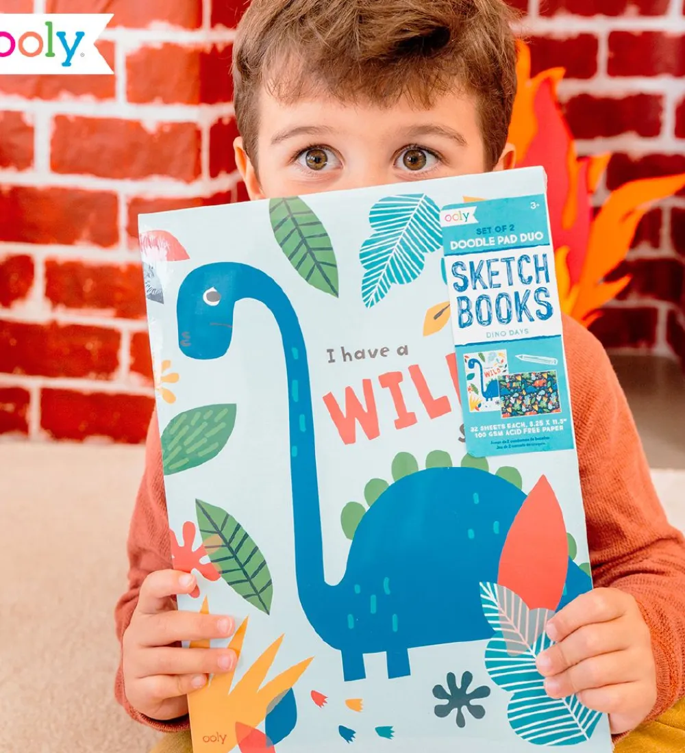 Ooly Malebog>Skitsebog - 2-pak - Dino Days