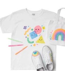 Ooly Tuscher Og Farver>Tekstiltuscher - 12 stk - Fabric Doodlers