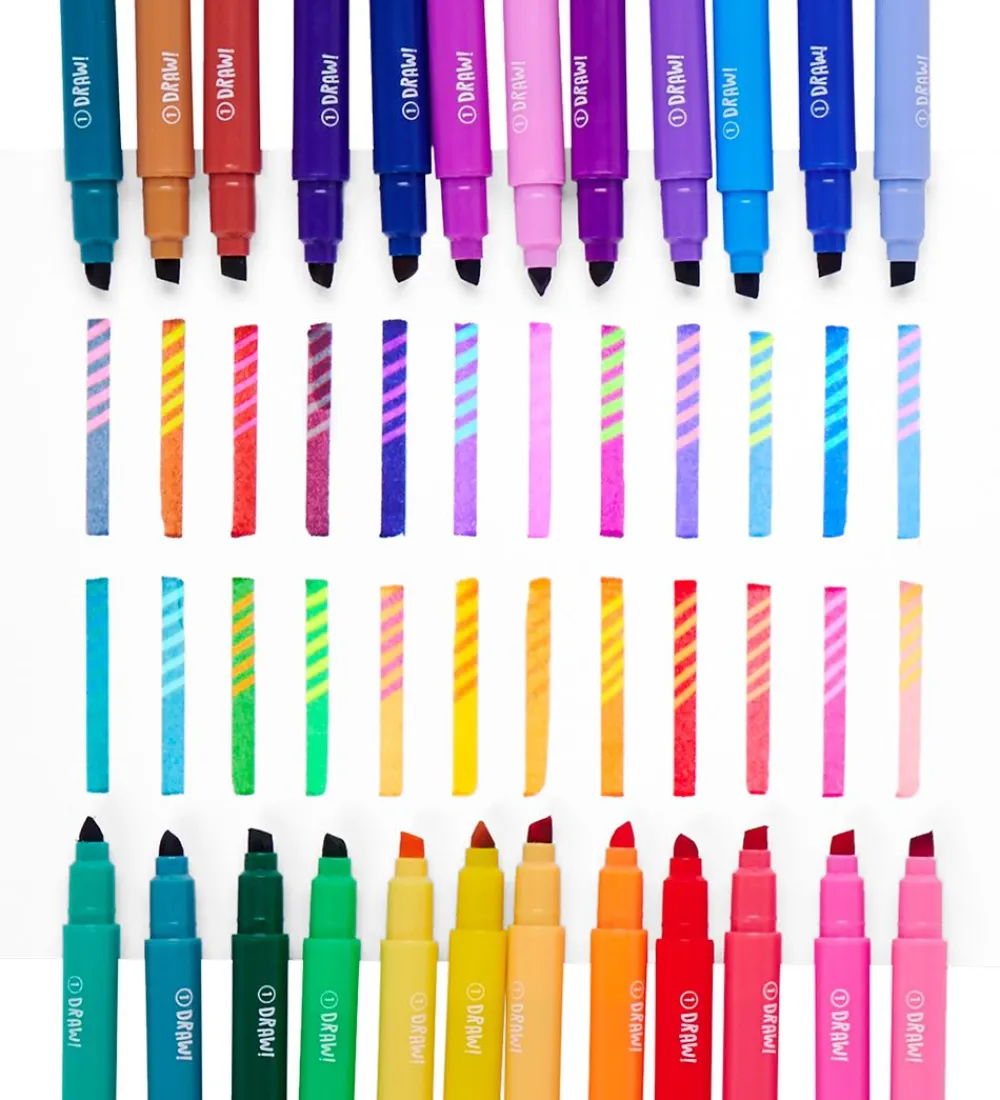 Ooly Tuscher Og Farver>Tuscher - 24 Stk - Color Changing Markers