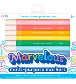 Ooly Tuscher Og Farver>Tuscher - Vandbaseret - 12 Stk - Multifarvet