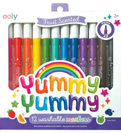 Ooly Tuscher Og Farver>Tuscher m. Frugtduft - 12 stk - Yummy Yummy