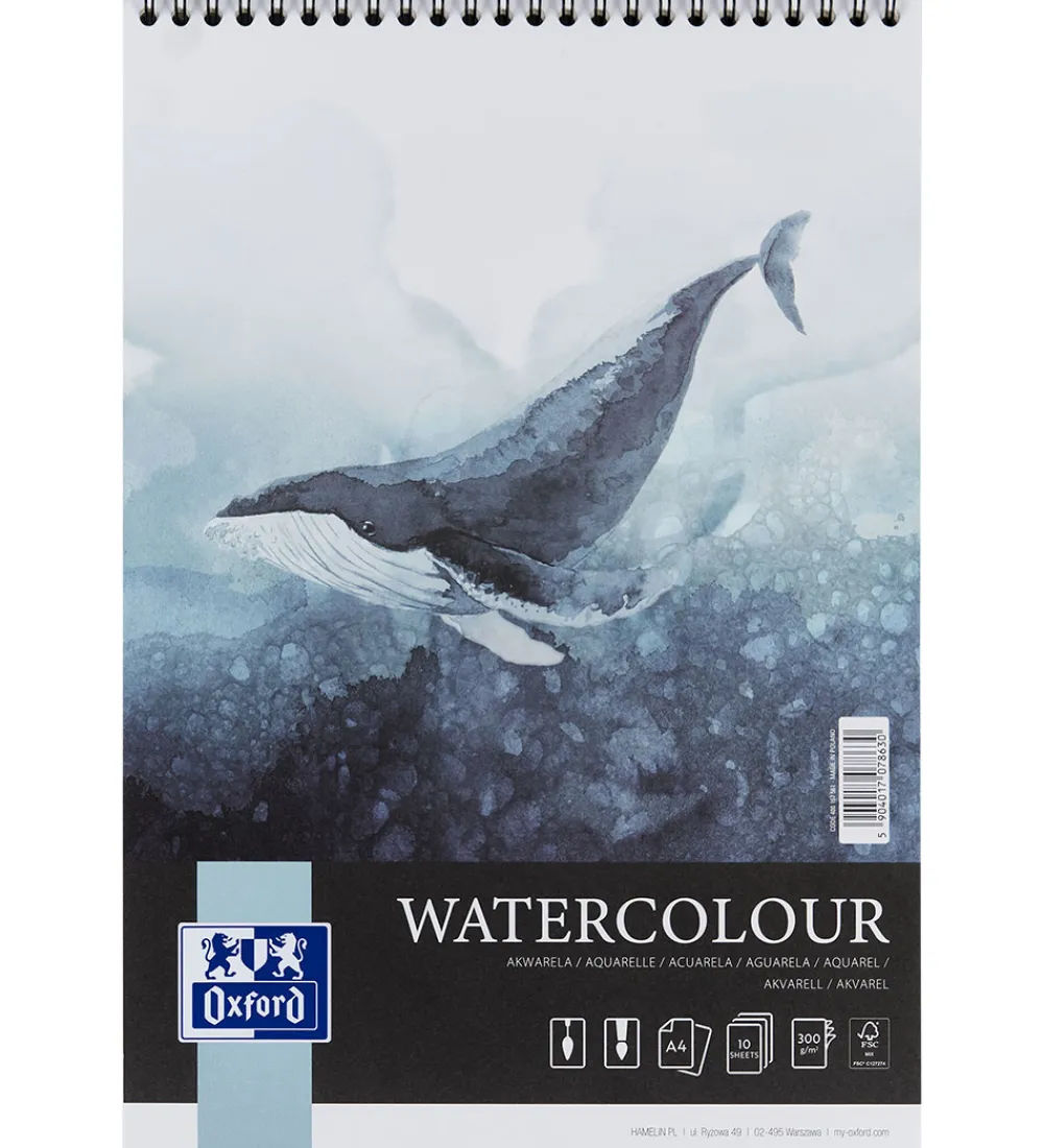 Oxford Malebog>Skitseblok - A4 - Creative Pad Watercolour