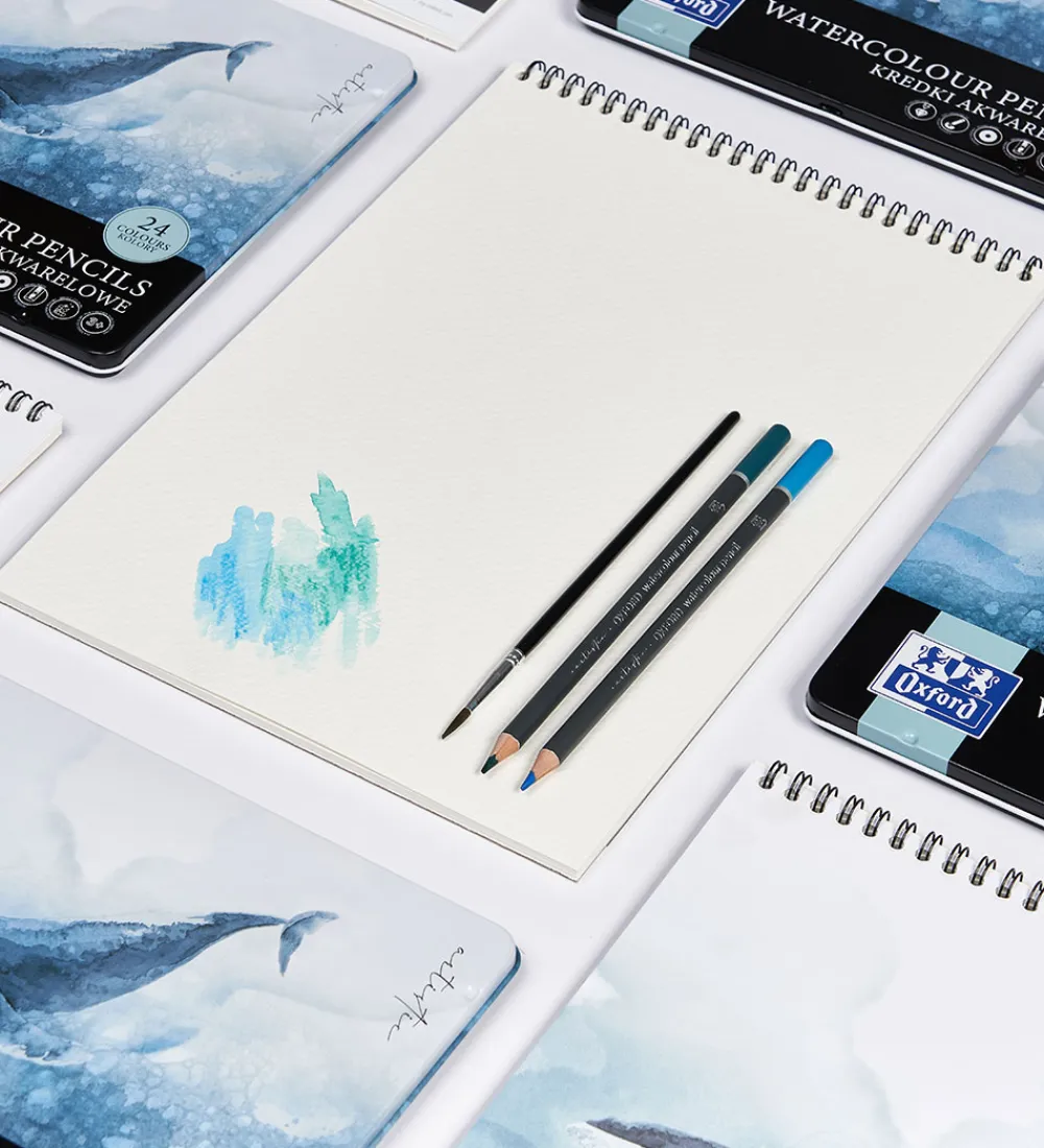 Oxford Malebog>Skitseblok - A4 - Creative Pad Watercolour