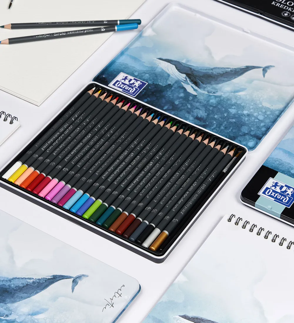 Oxford Malebog>Skitseblok - A4 - Creative Pad Watercolour