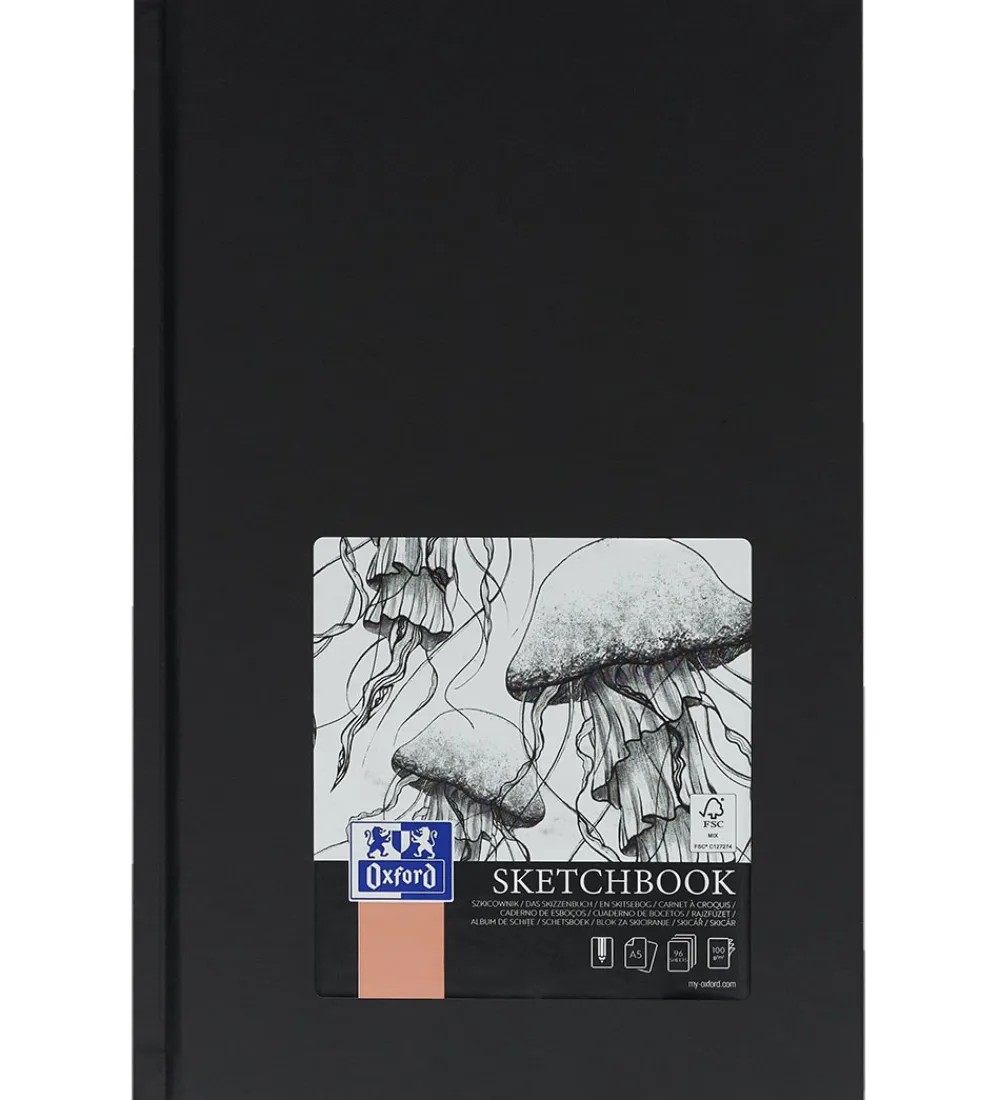 Oxford Malebog>Skitsebog - Hårdt Omslag - A5